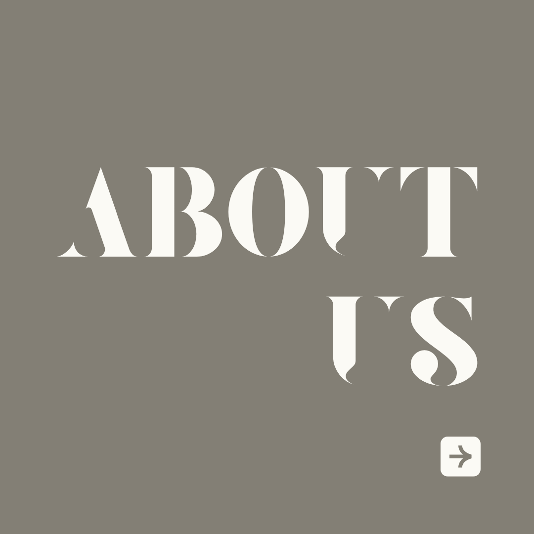 grey and beige minimalist marketing coach about us instagram post